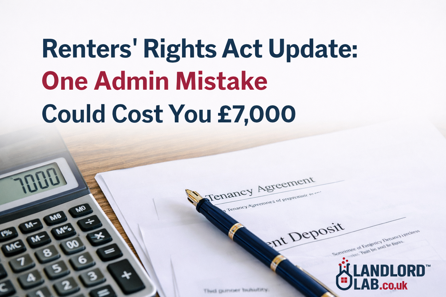 Renters’ Rights Act Update: One Admin Mistake Could Cost You £7,000