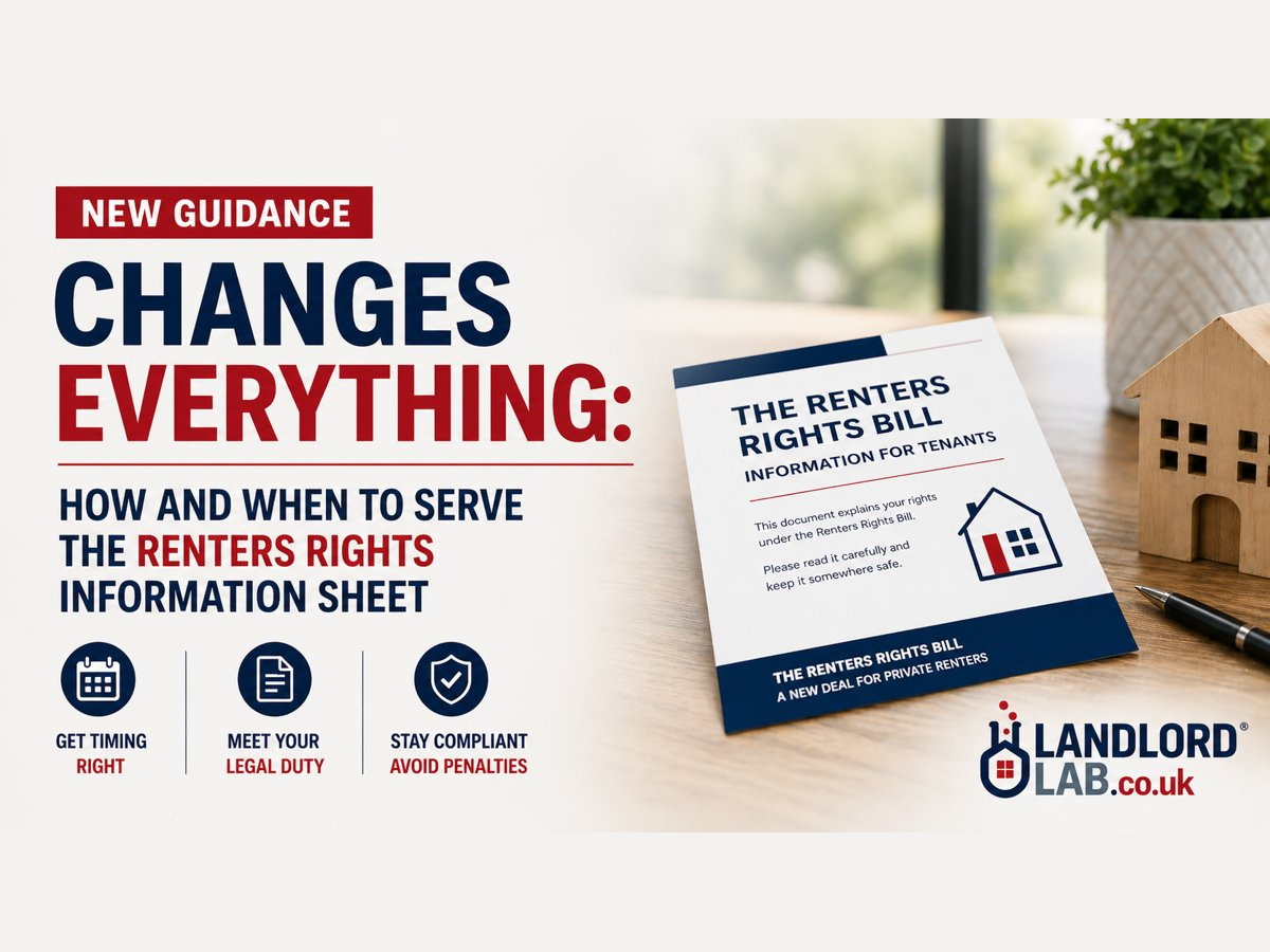 New guidance changes everything: how and when to serve the Renters Rights information sheet